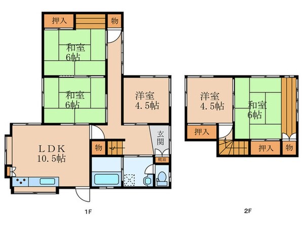 藤見町一戸建ての物件間取画像